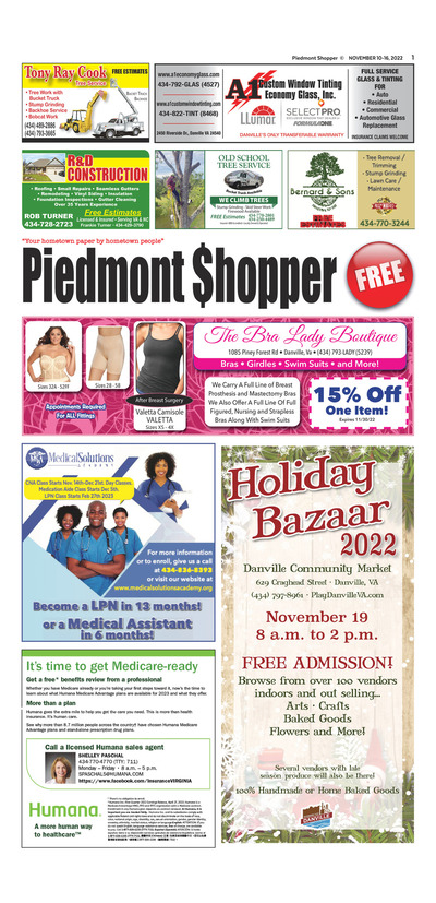 Piedmont Shopper - Nov 10, 2022