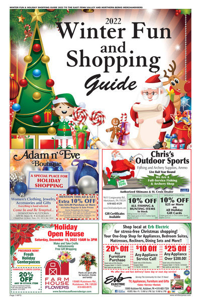 Northern Berks Merchandiser - Winter Fun & Shopping Guide