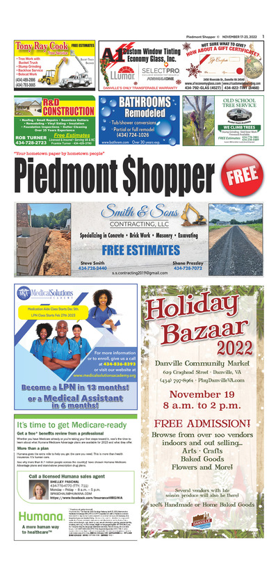 Piedmont Shopper - Nov 17, 2022