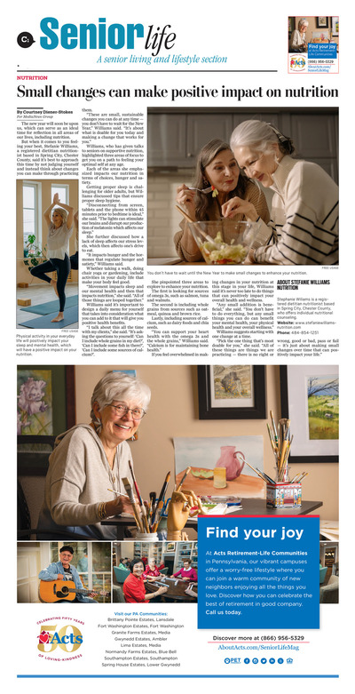 Lansdale Reporter - Special Sections - Senior Life - December 2022
