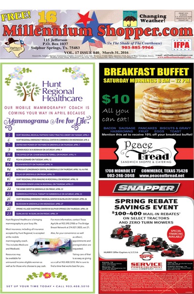 Millennium Shopper - Mar 31, 2016