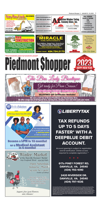 Piedmont Shopper - Jan 12, 2023