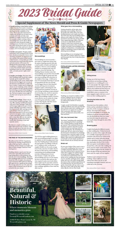 News Herald South - Special Sections - 2023 Bridal Guide - February 2023
