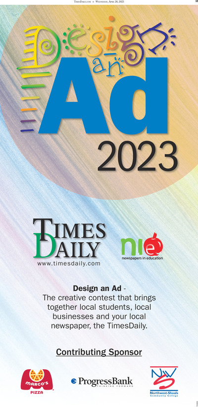 Times Daily - Special Sections - Design an Ad 2023 - Apr 26, 2023