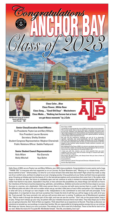 Macomb Daily - Special Sections - Anchor Bay Class of 2023 - May 2023