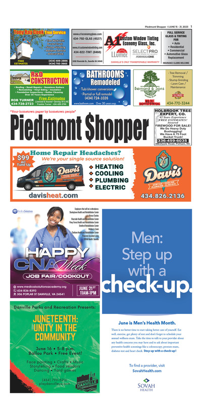 Piedmont Shopper - Jun 15, 2023