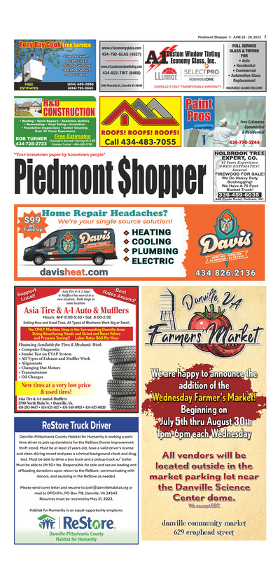 Piedmont Shopper - Jun 22, 2023