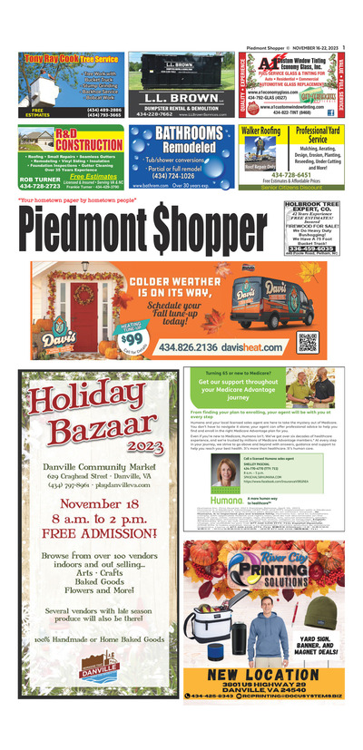 Piedmont Shopper - Nov 16, 2023