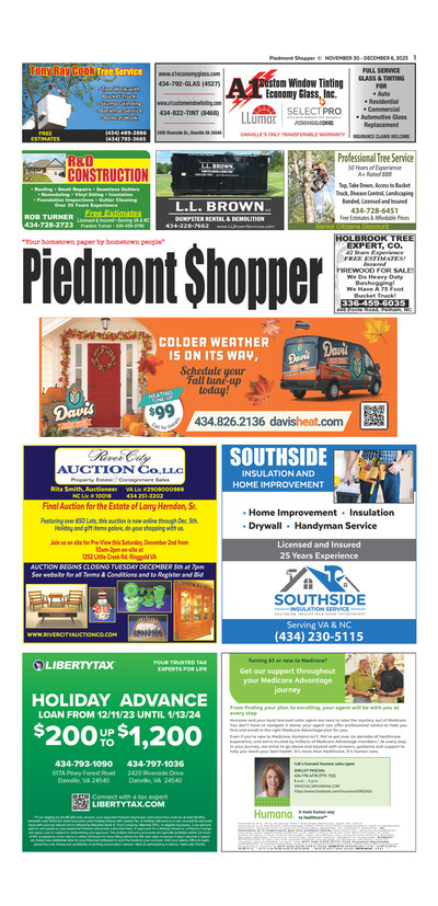 Piedmont Shopper - Nov 30, 2023