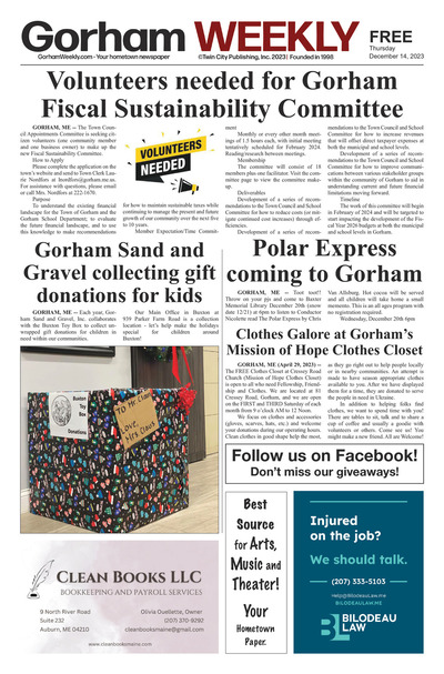 Gorham Weekly - Dec 14, 2023