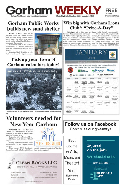 Gorham Weekly - Dec 21, 2023