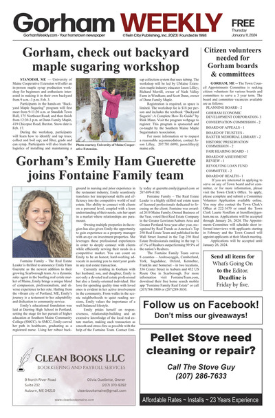 Gorham Weekly - Jan 11, 2024