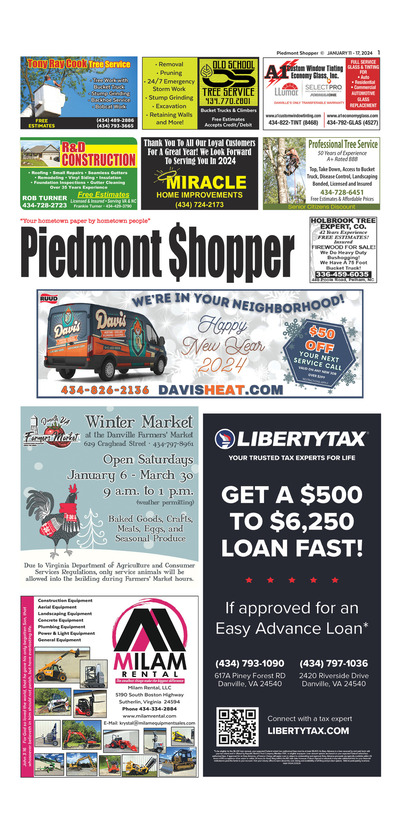 Piedmont Shopper - Jan 11, 2024