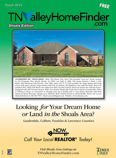 Times Daily - Special Sections - TNValleyHomeFinder.com – Shoals Edition