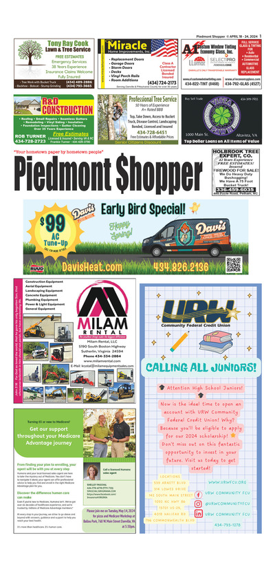 Piedmont Shopper - Apr 18, 2024