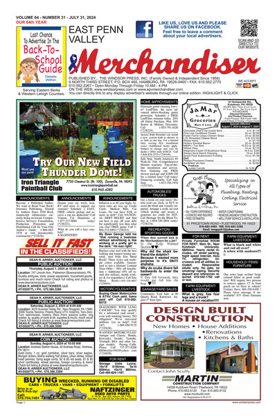 East Penn Valley Merchandiser - Jul 31, 2024