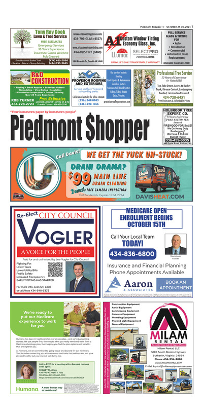 Piedmont Shopper - Oct 24, 2024