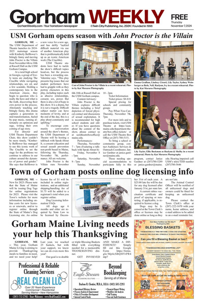 Gorham Weekly - Nov 7, 2024