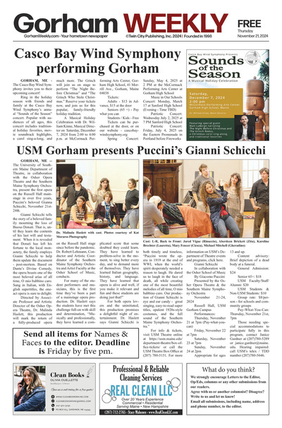 Gorham Weekly - Nov 21, 2024