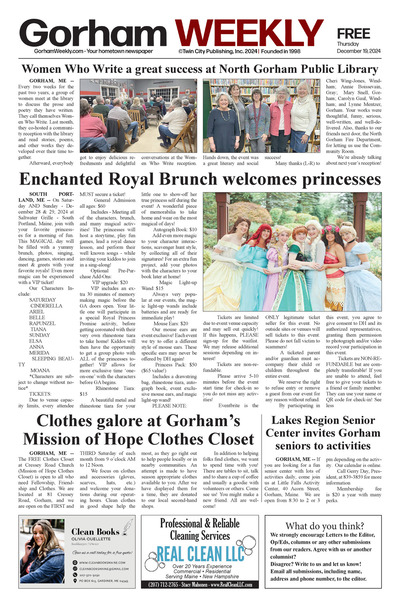 Gorham Weekly - Dec 19, 2024