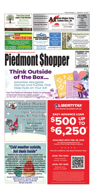 Piedmont Shopper - Jan 16, 2025