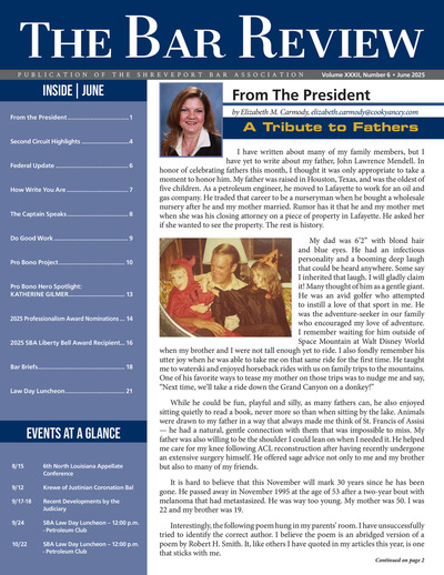 The Bar Review - June 2025