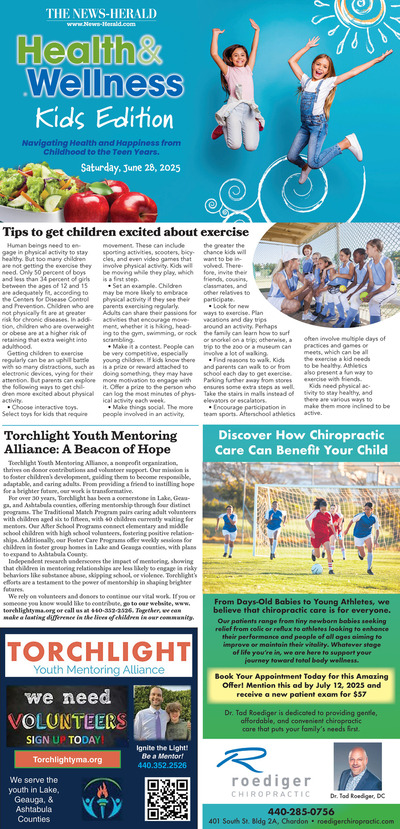 News-Herald - Special Sections - Health & Wellness - Kids Edition