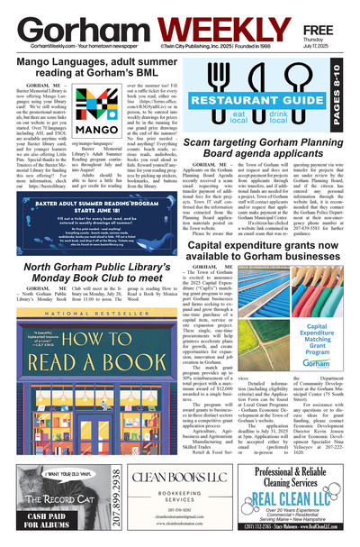 Gorham Weekly - Jul 17, 2025
