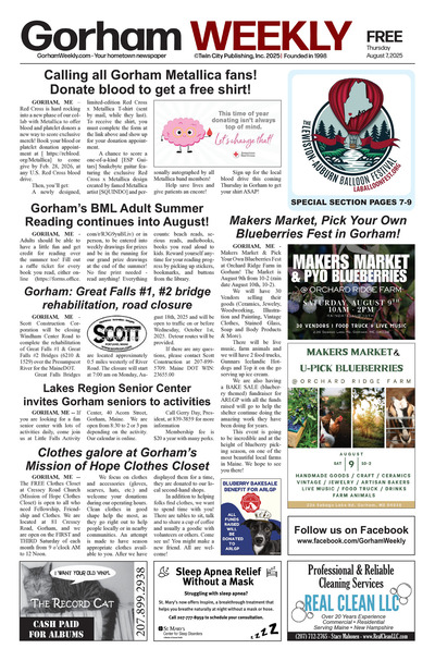 Gorham Weekly - Aug 7, 2025