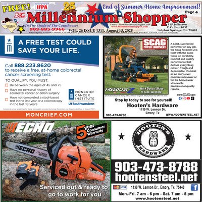Millennium Shopper - Aug 13, 2025