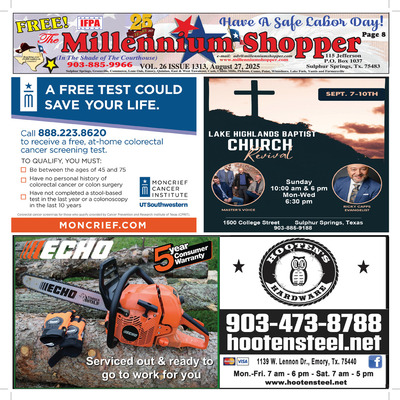 Millennium Shopper - Aug 27, 2025