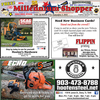 Millennium Shopper - Sep 3, 2025