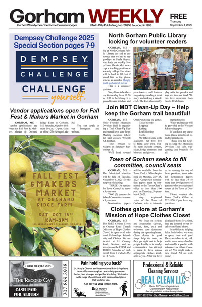 Gorham Weekly - Sep 4, 2025
