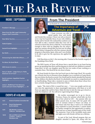 The Bar Review - September 2025