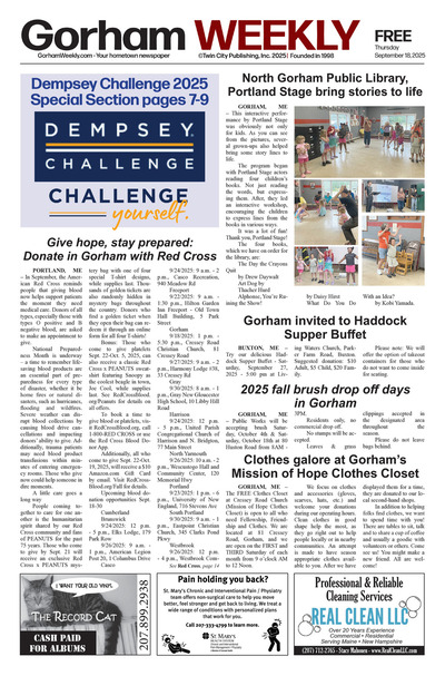 Gorham Weekly - Sep 18, 2025
