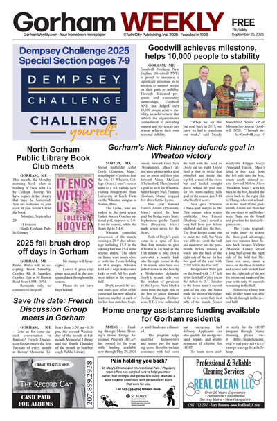Gorham Weekly - Sep 25, 2025