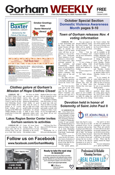 Gorham Weekly - Oct 9, 2025