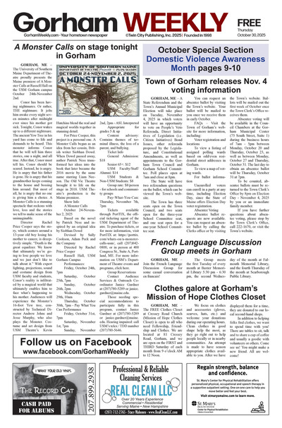 Gorham Weekly - Oct 30, 2025