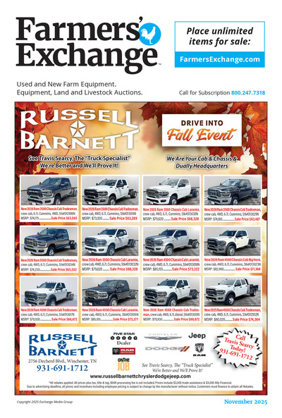 Farmer's Exchange - Free View - November 2025