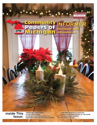 Community Papers of Michigan Newsletter - December 2015