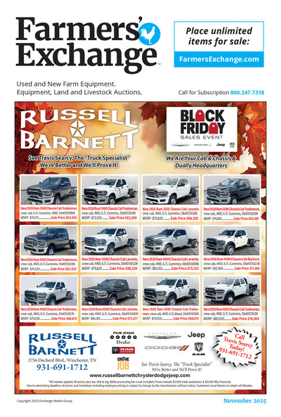 Farmer's Exchange - Free View - November 2025