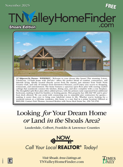 Times Daily - Special Sections - TNValleyHomeFinder.com – Shoals Edition - Nov 6, 2025