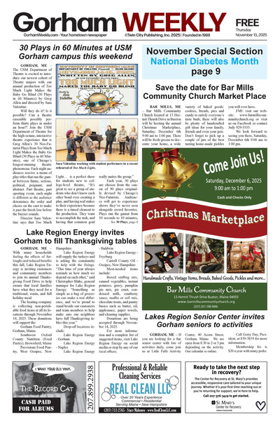 Gorham Weekly - Nov 13, 2025