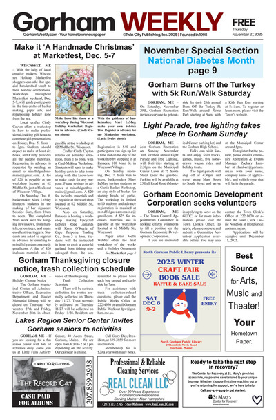 Gorham Weekly - Nov 27, 2025