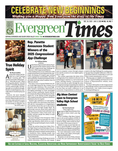 Evergreen Times - Dec 26, 2025