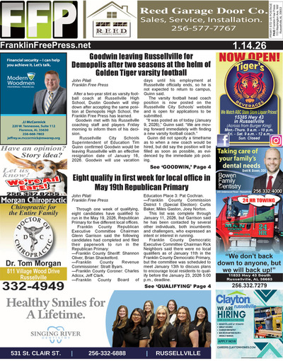 Franklin Free Press - Jan 14, 2026