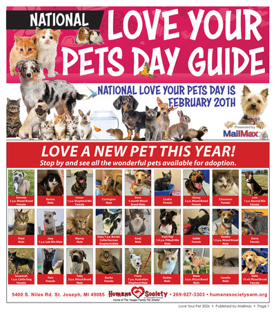 MailMax - Special Sections - Love Your Pets Day Guide - February 2026