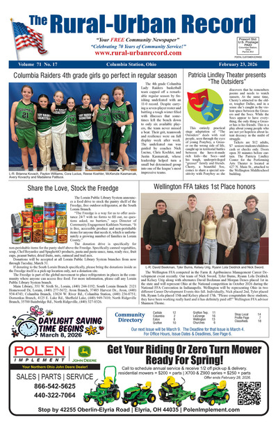 Rural Urban Record - Feb 23, 2026