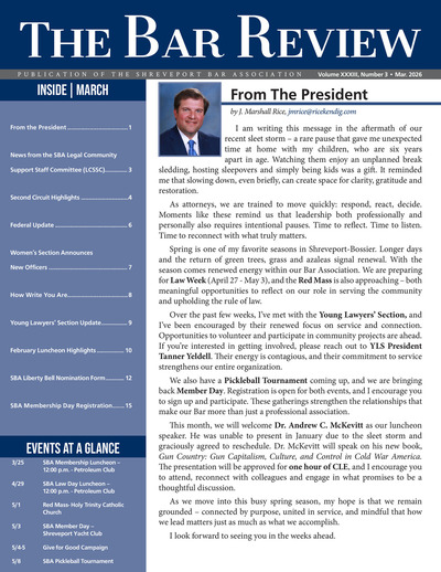 The Bar Review - March 2026