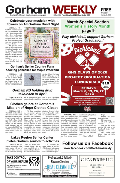 Gorham Weekly - Mar 19, 2026